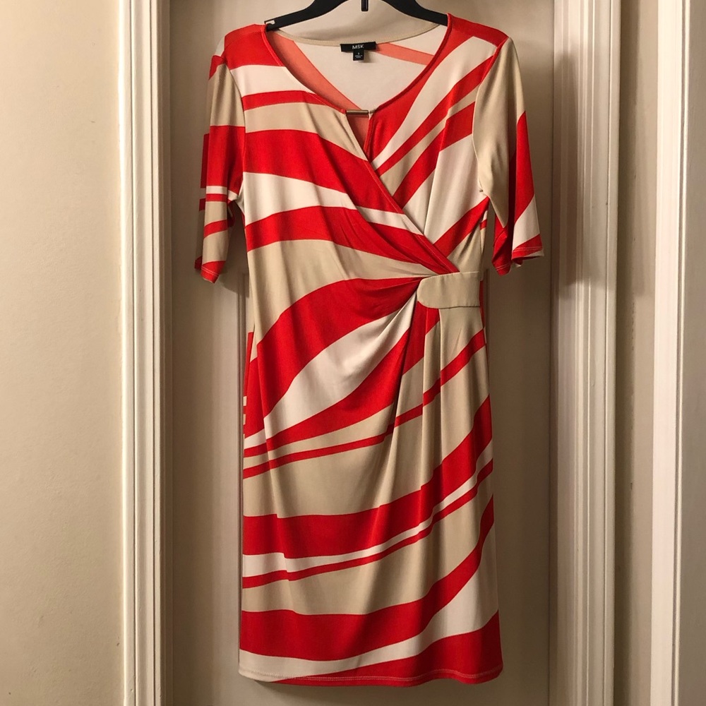 MSK Faux Wrap Dress